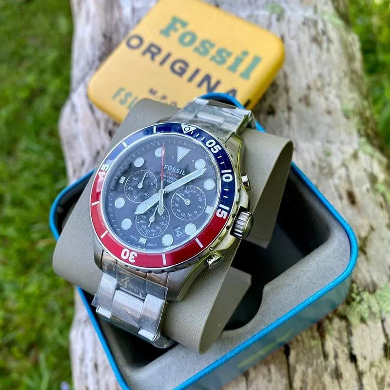 Fossil FB-03 Chronograph Black Dial Men's Watch- FS5767